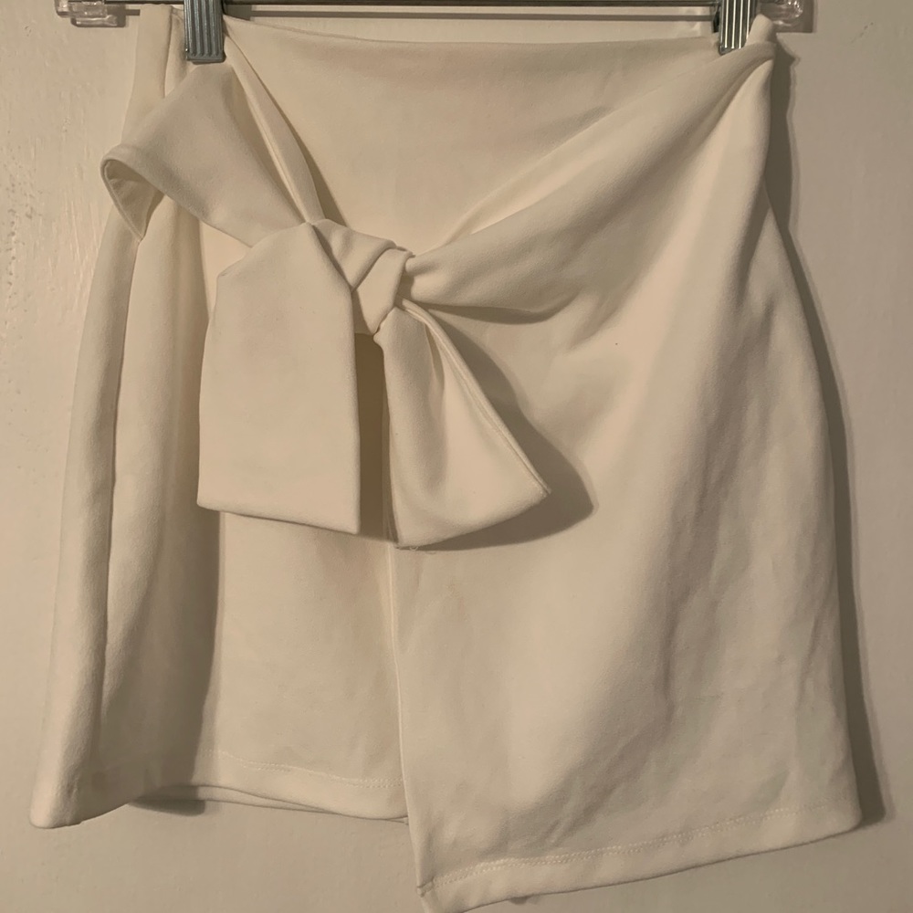 White wrap skirt